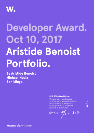 Developer certificate