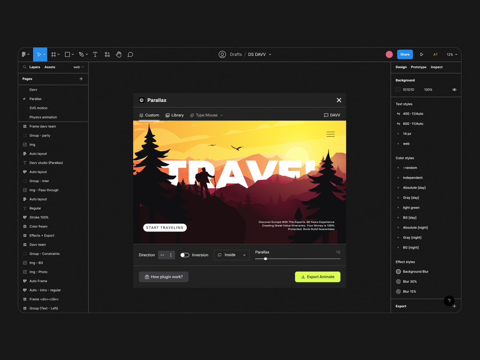 Davv: Parallax Plugin for Figma