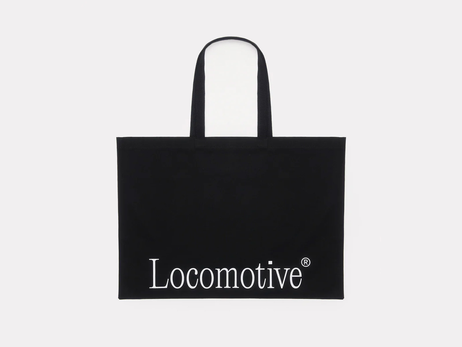 Locomotive® Black Oversized Tote Bag