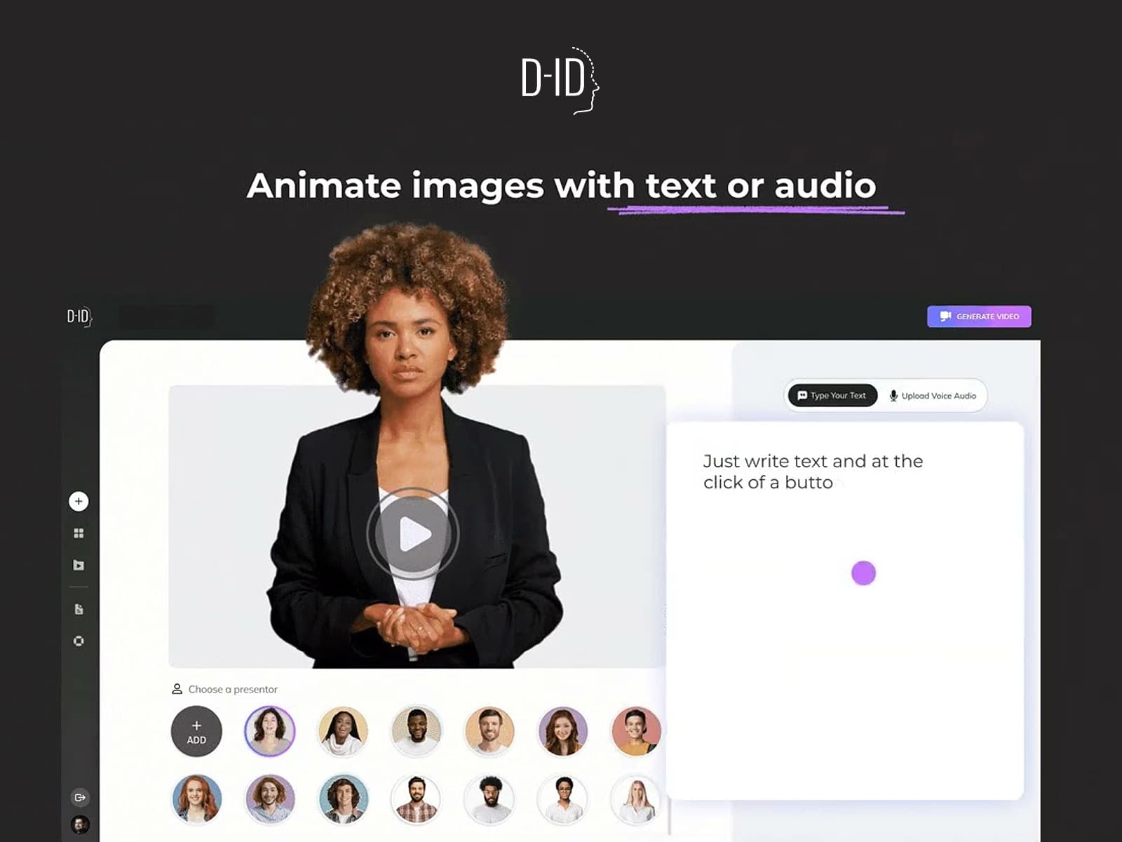 D-ID: AI Generated Video Creation Platform