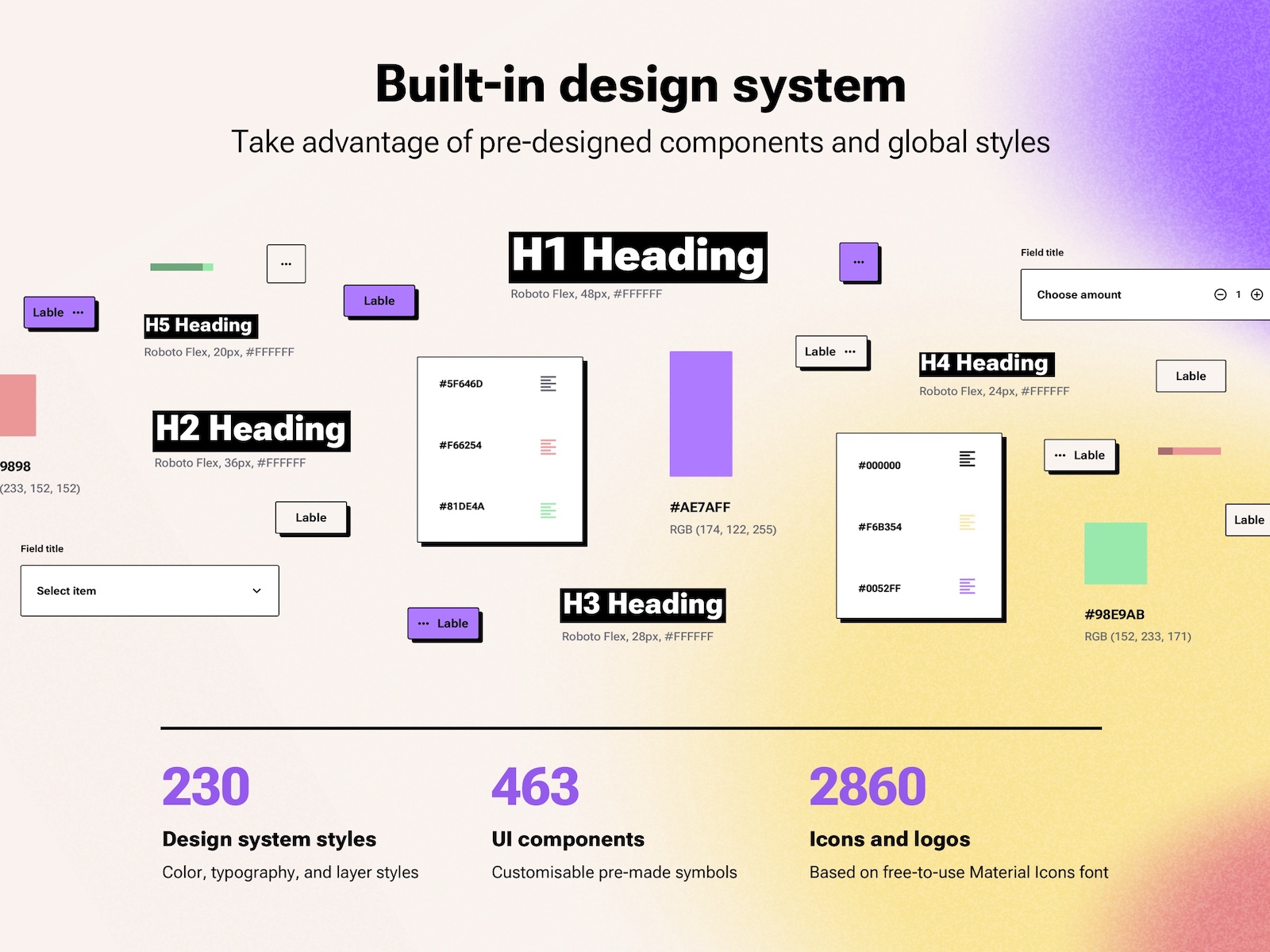 Bruddle - Neo brutalism UI design kit