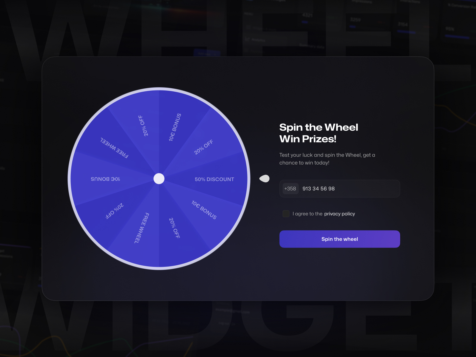 Wheel Of Fortune Website Widget Awwwards Market