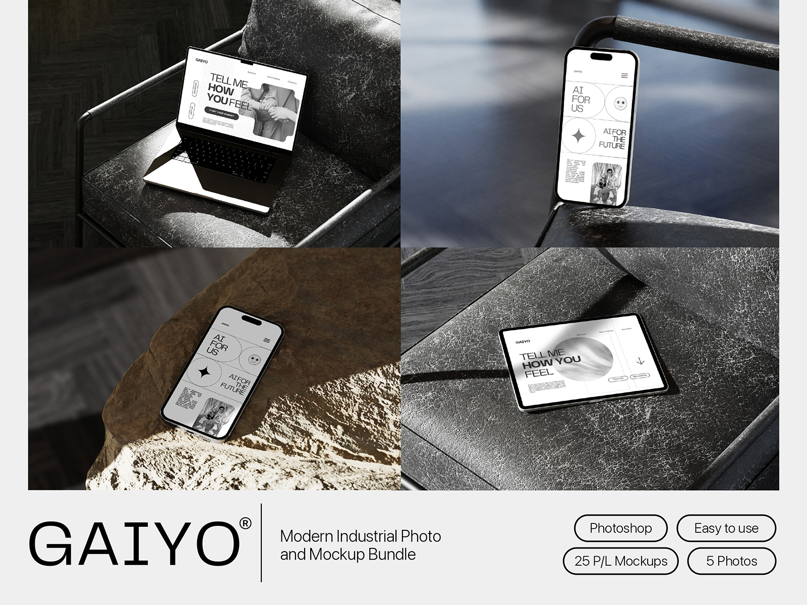 Gaiyo / Modern Industrial Mockup Bundle