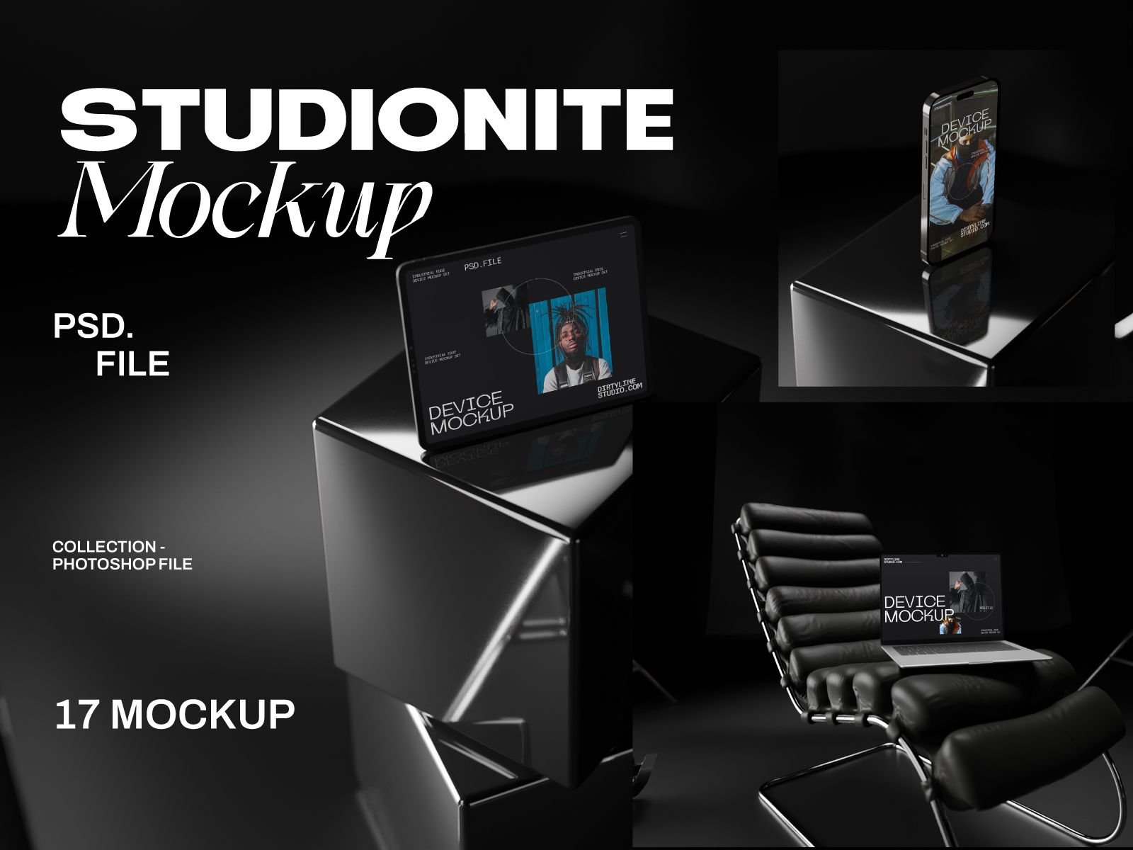 Studionite Dark Mockup Bundle