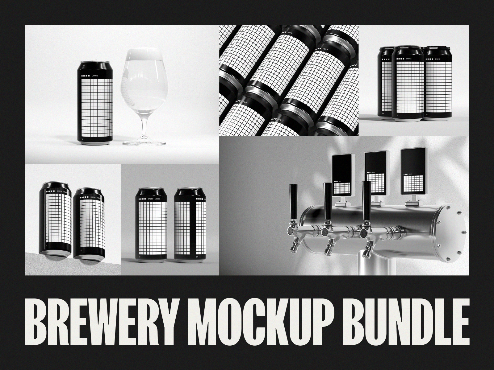 Brewery Mockup Bundle (440ml)