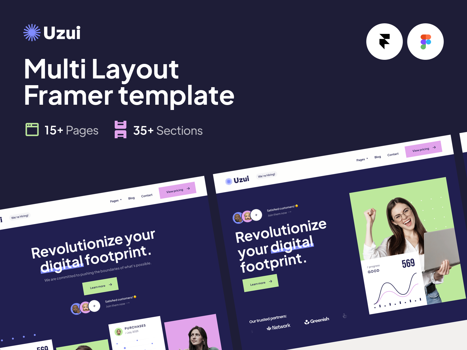 Uzui Startup Framer Template