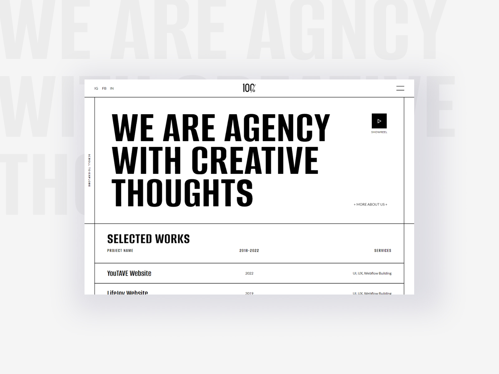 100Agenci - Webflow Template for Creative Agency