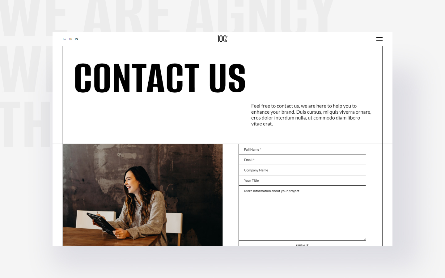 100Agenci - Webflow Template for Creative Agency