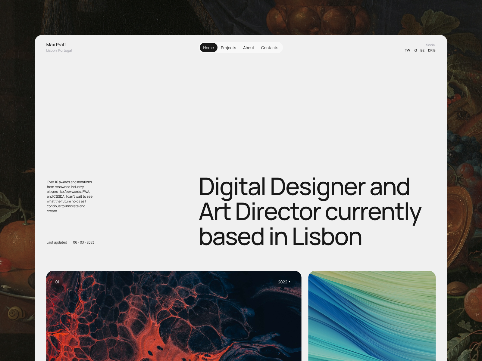 Max Pratt — Portfolio Webflow Template