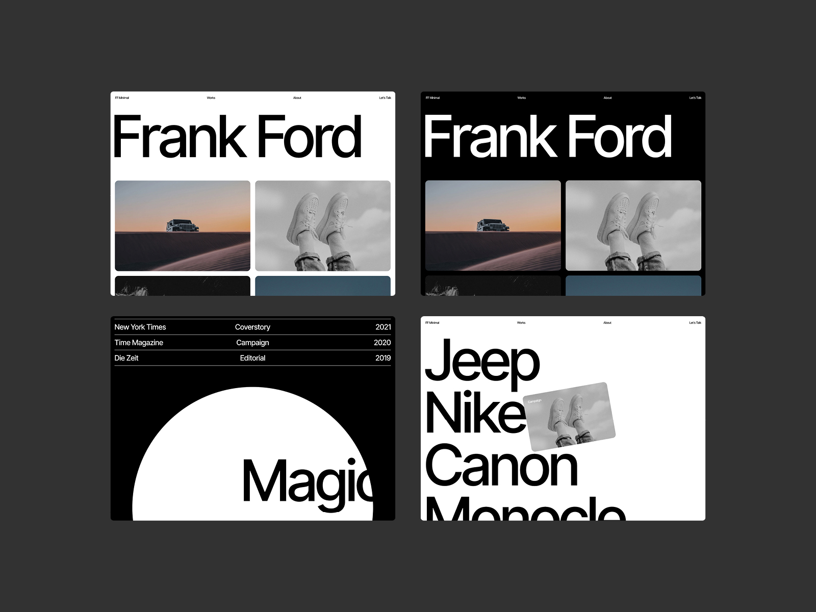 FF Minimal — Portfolio Framer Template