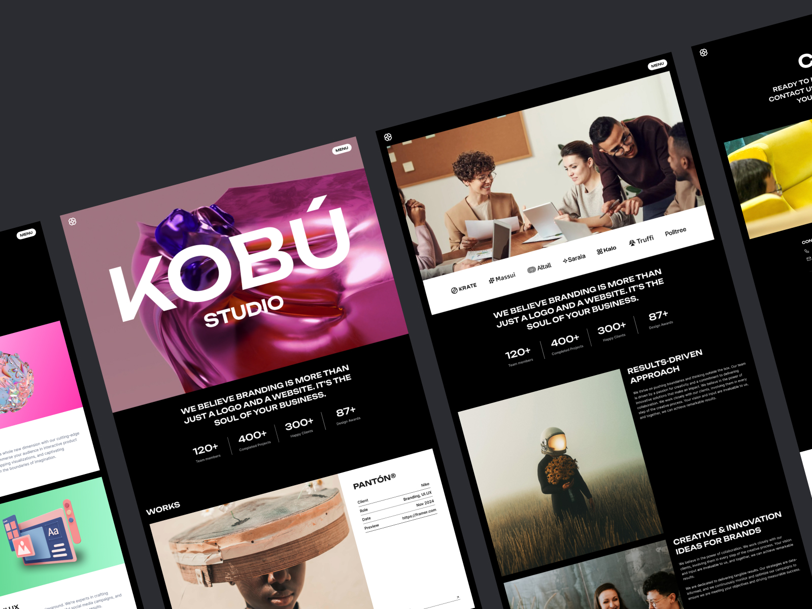 Kobu - Framer & Figma Agency Template