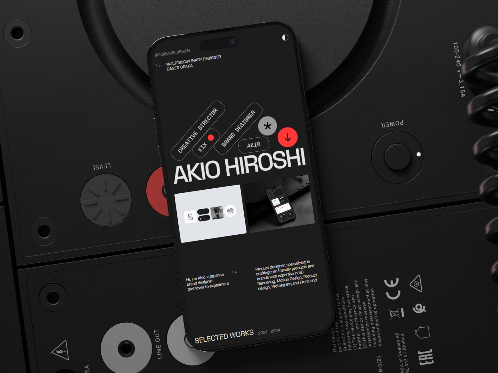 Akio - Framer Portfolio Template