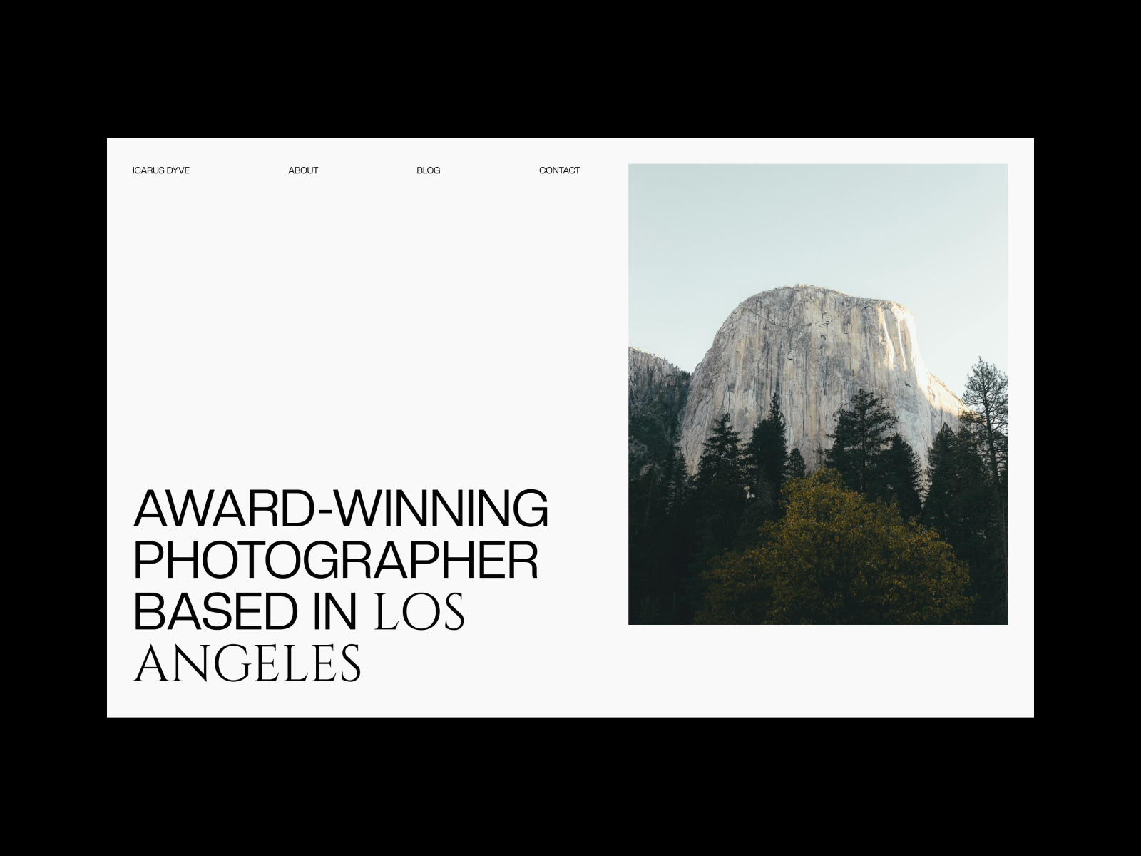 Icarus - Premium Photography Webflow Template