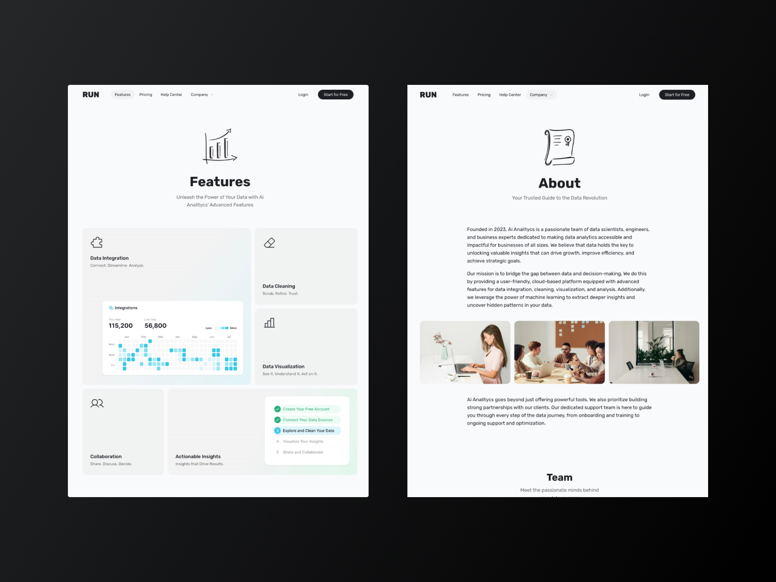 RUN — Saas & Ai Startup Framer Template