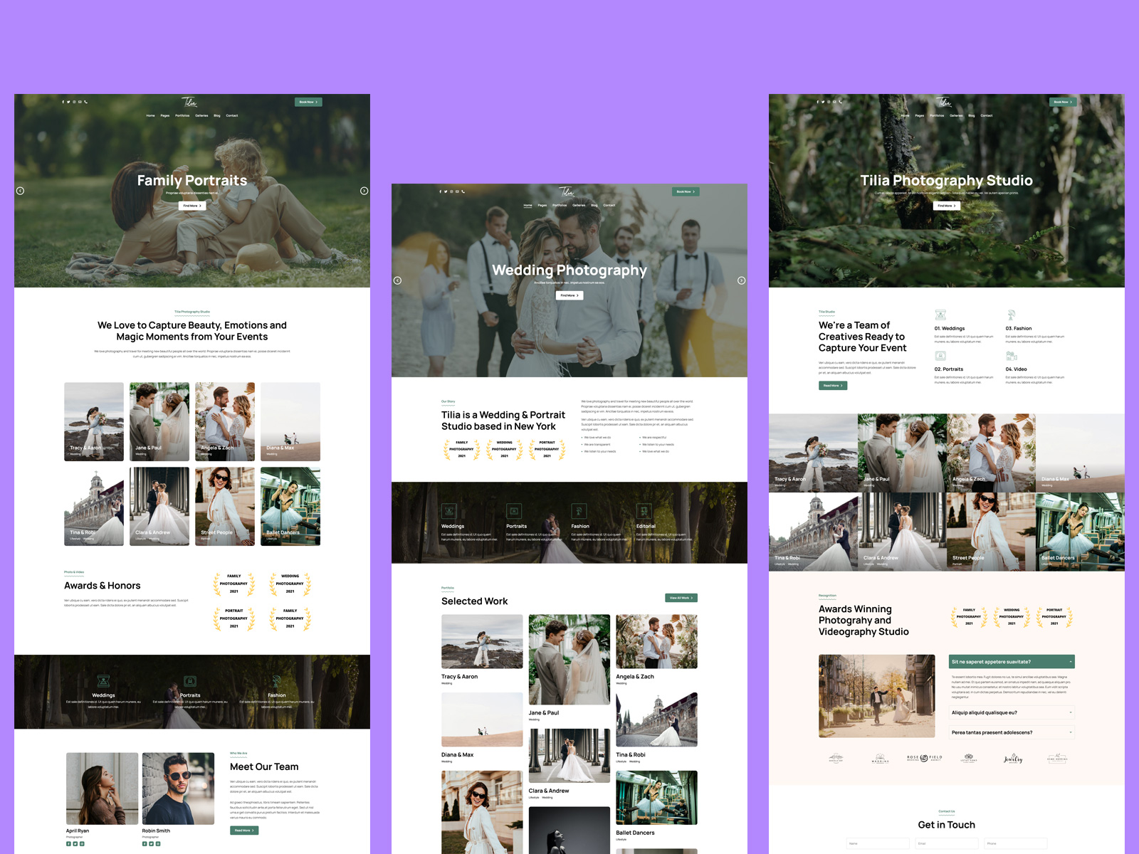 Tilia - Photograhy Portfolio WordPress Theme