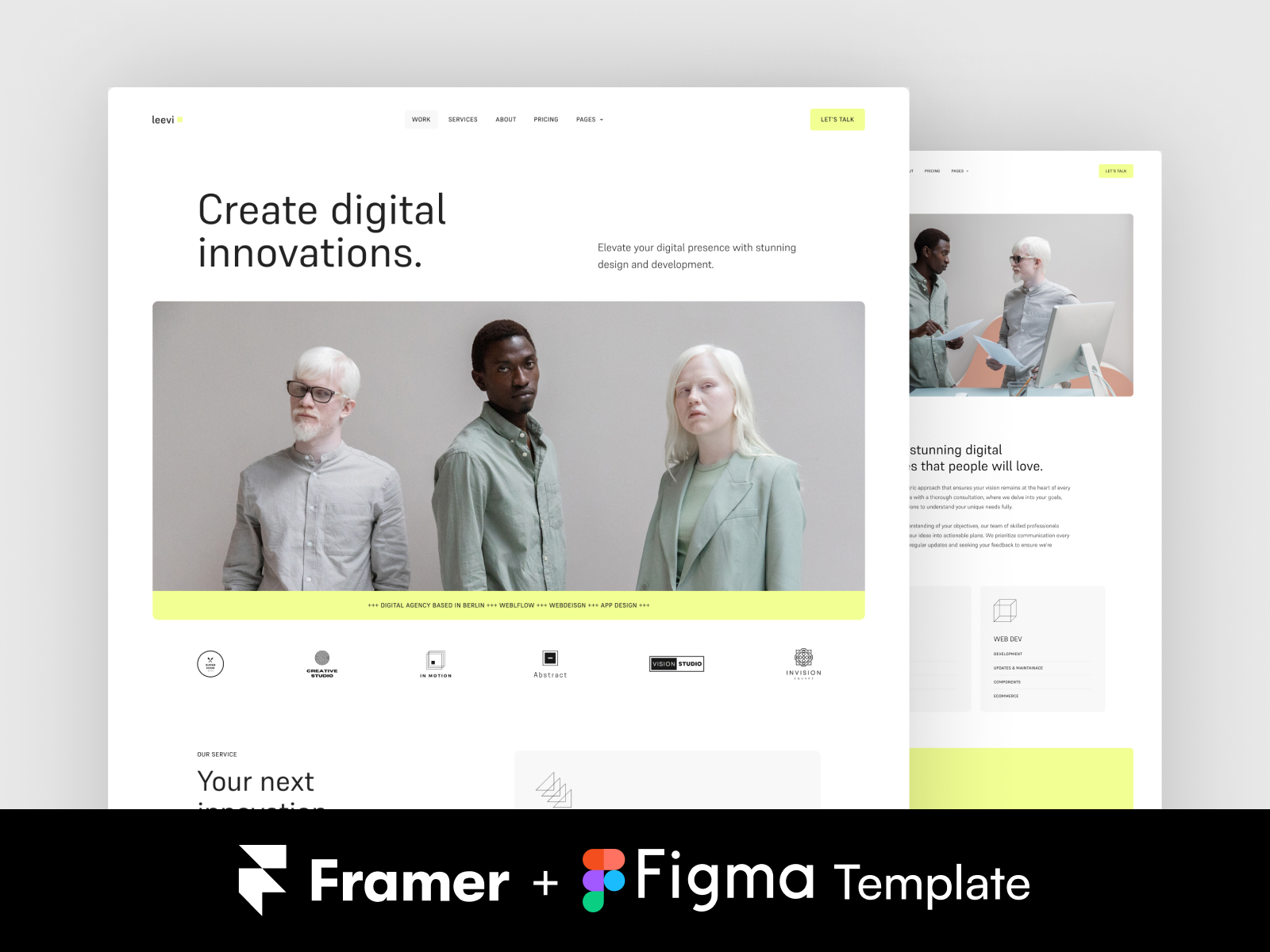 Leevi - Agency & Portfolio Framer Template