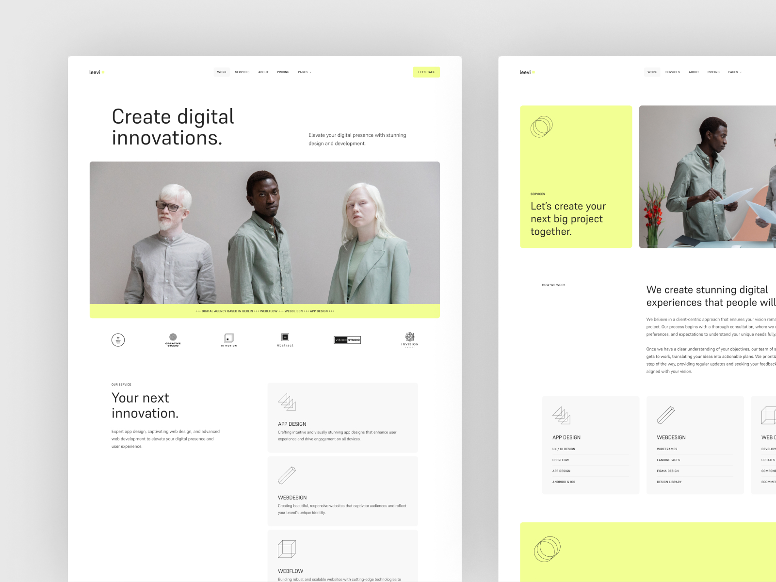 Leevi - Agency & Portfolio Framer Template