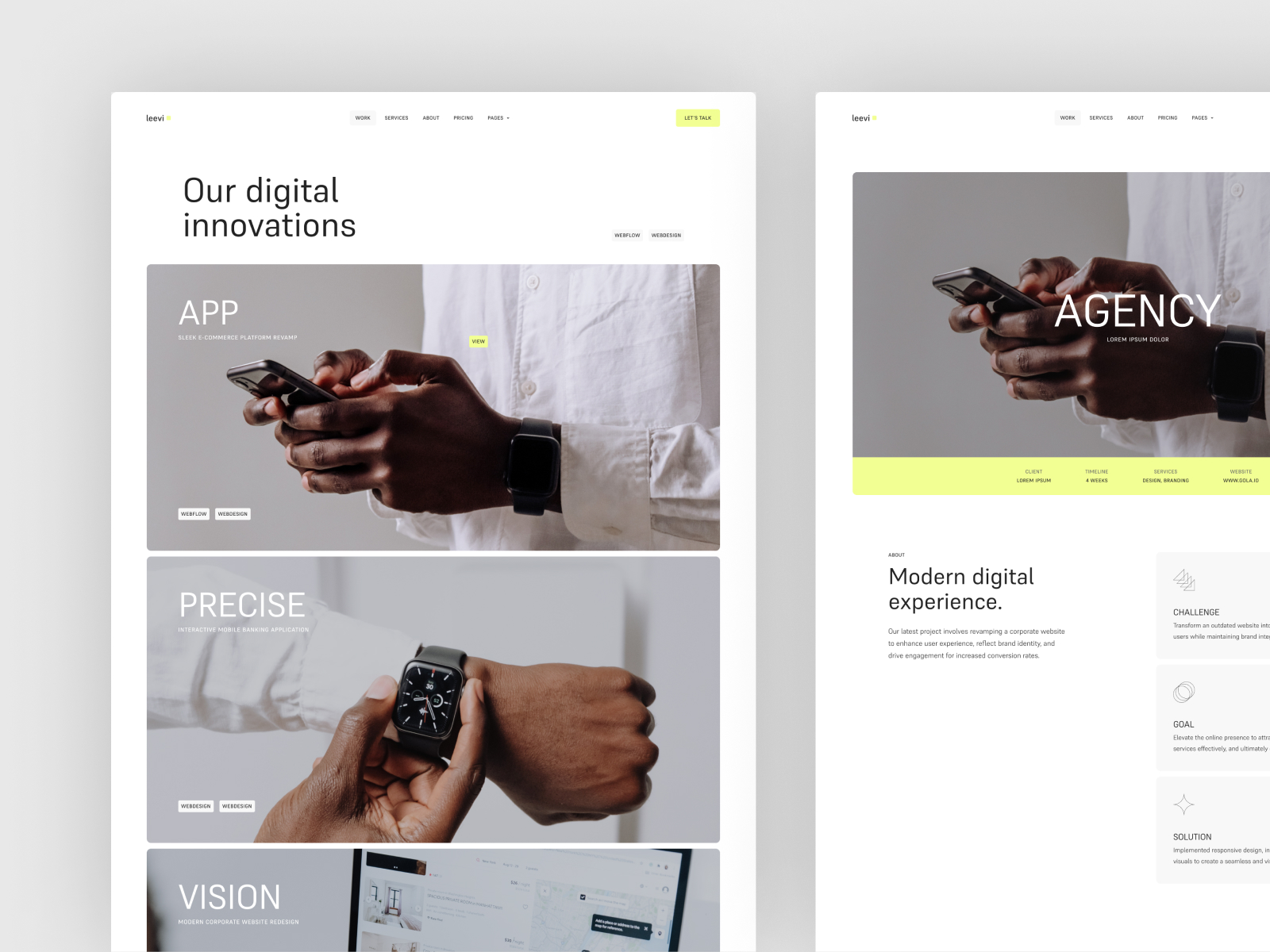 Leevi - Agency & Portfolio Framer Template