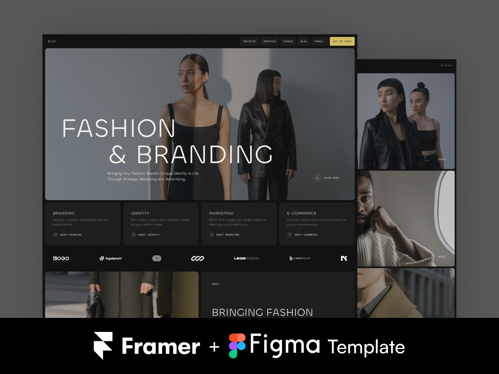 Alvy - Agency & Portfolio Framer Template