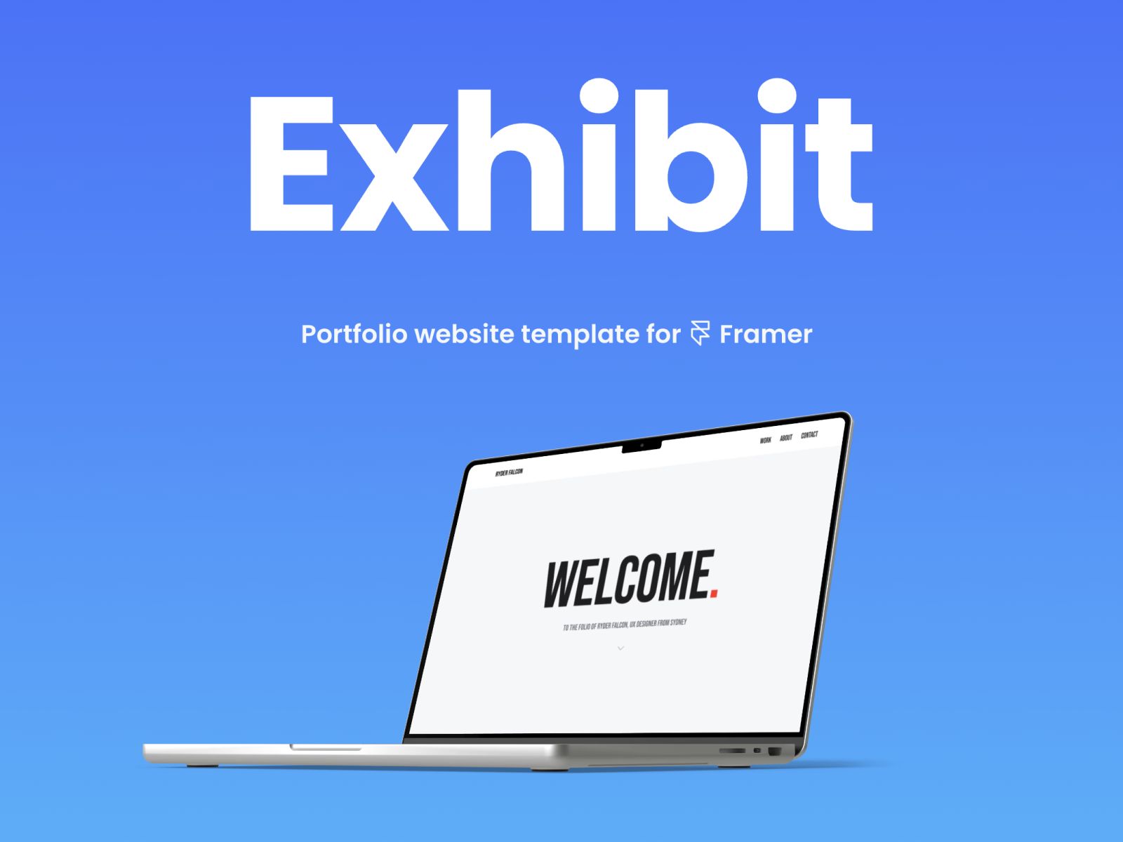 Exhibit Premium Portfolio Template for Framer