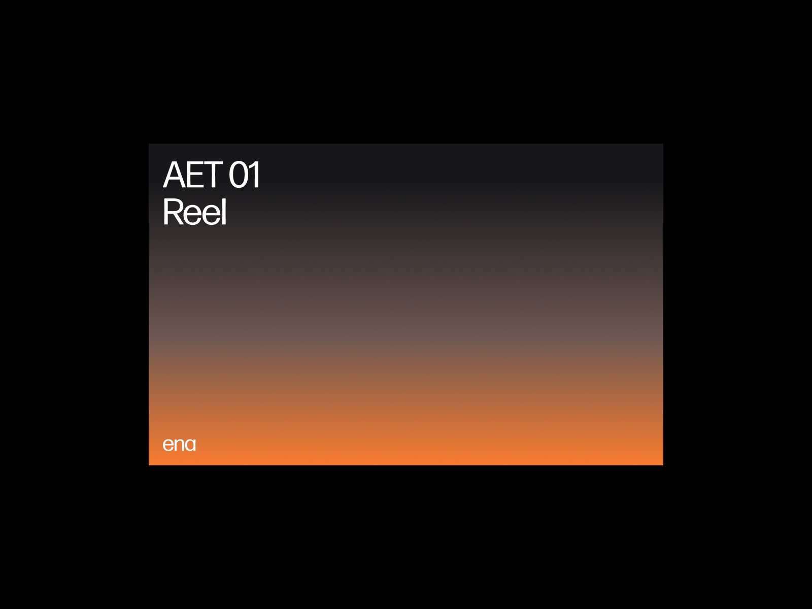 Reel 01 — After Effects Template