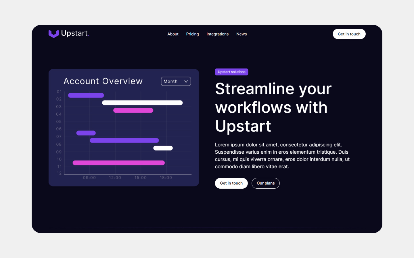 UpStart X - Webflow Template