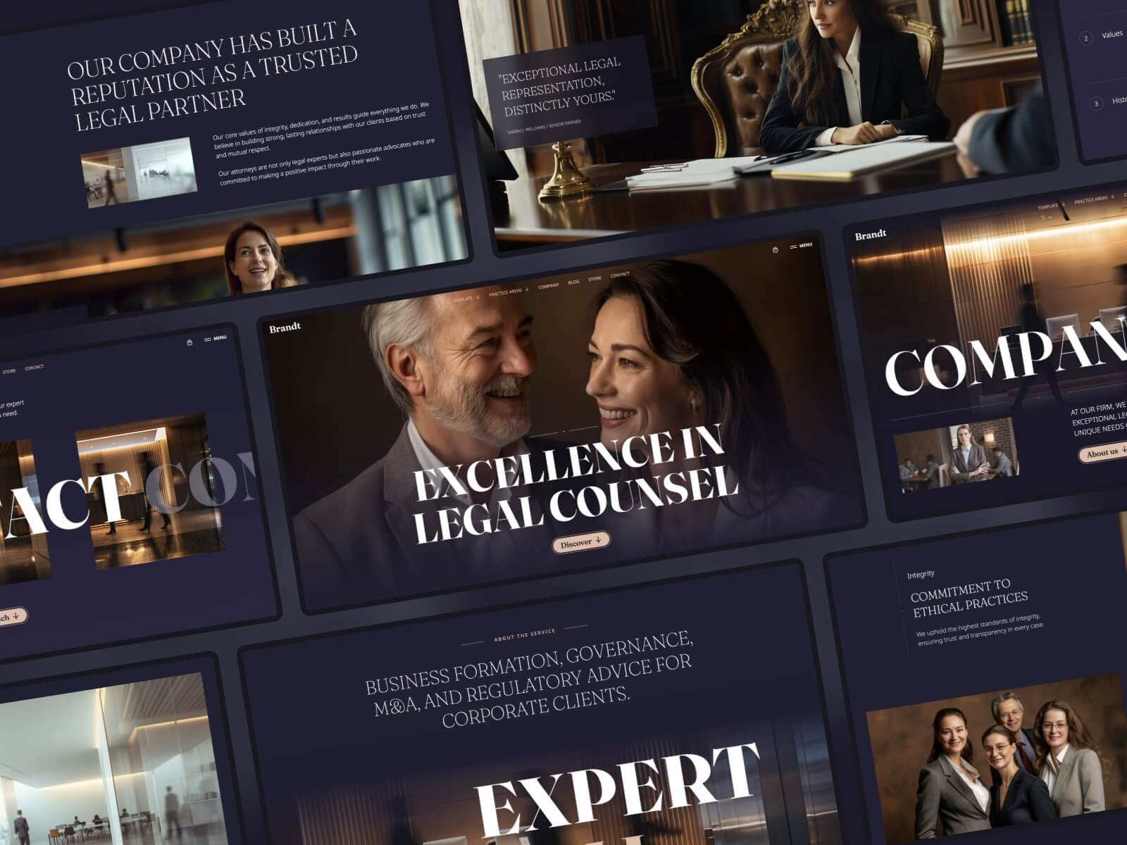 Brandt - Law firm Webflow website template