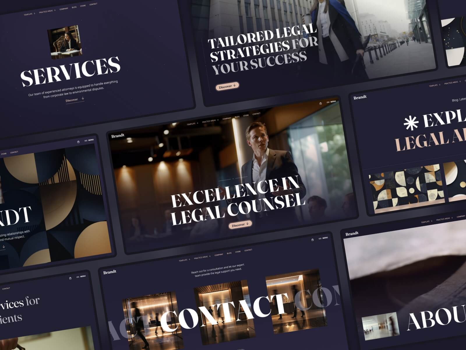 Brandt - Law firm Webflow website template