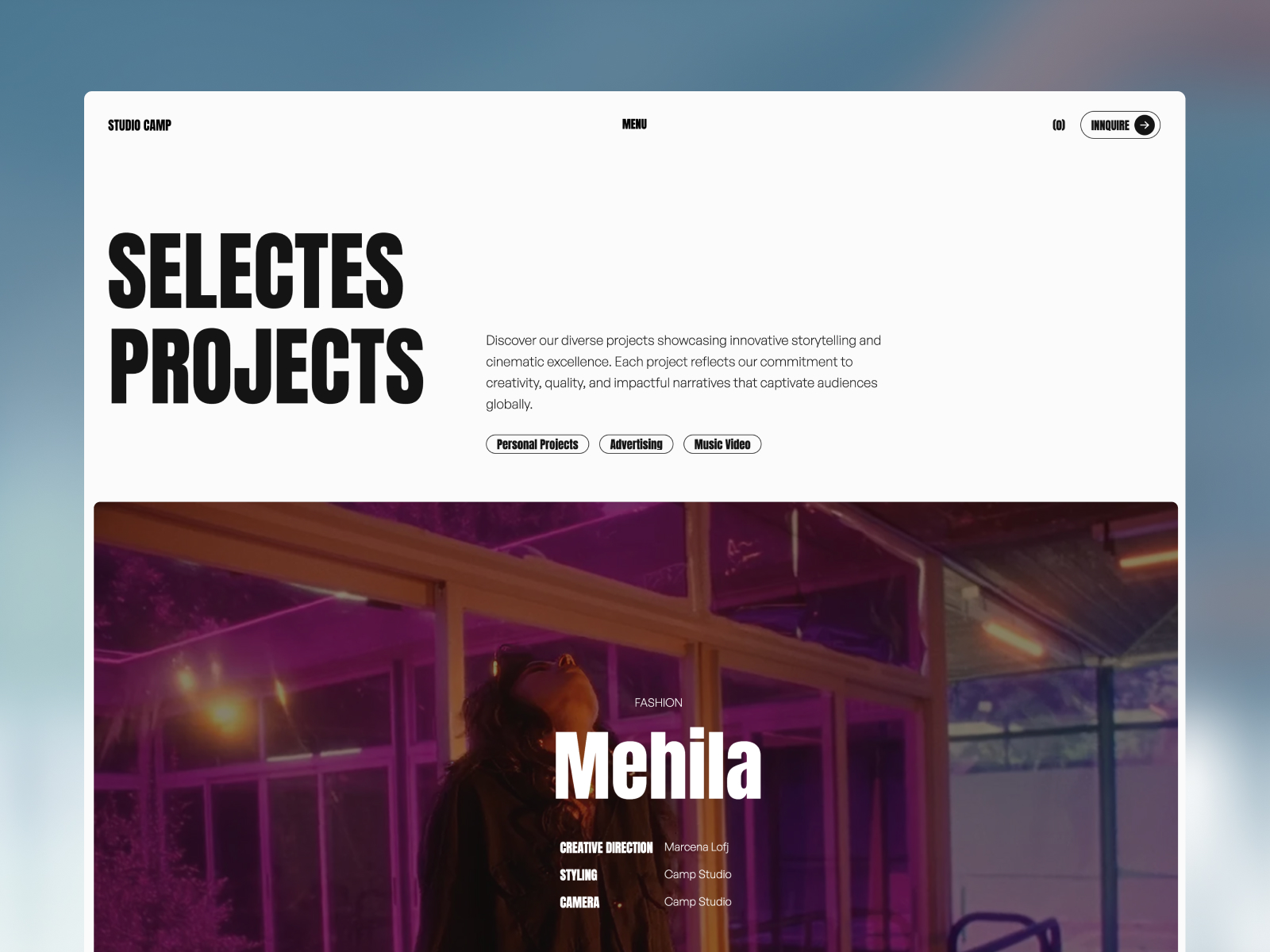 Studio Camp - Webflow Template