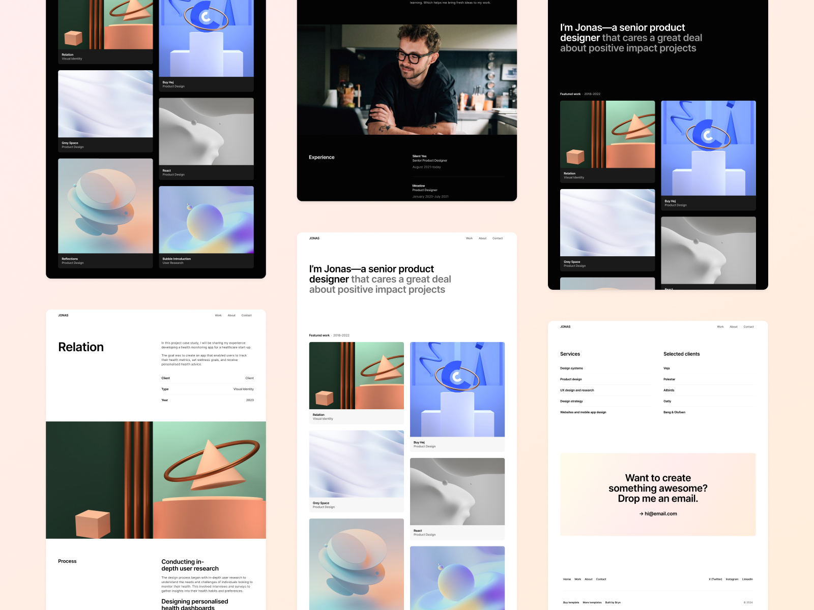 Jonas Portfolio · Framer Template