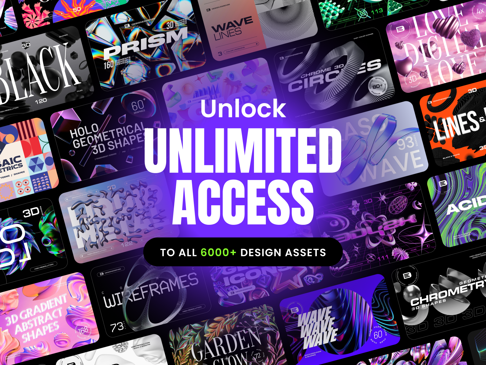 Unlimited Access to 6000+ Design Assets!...