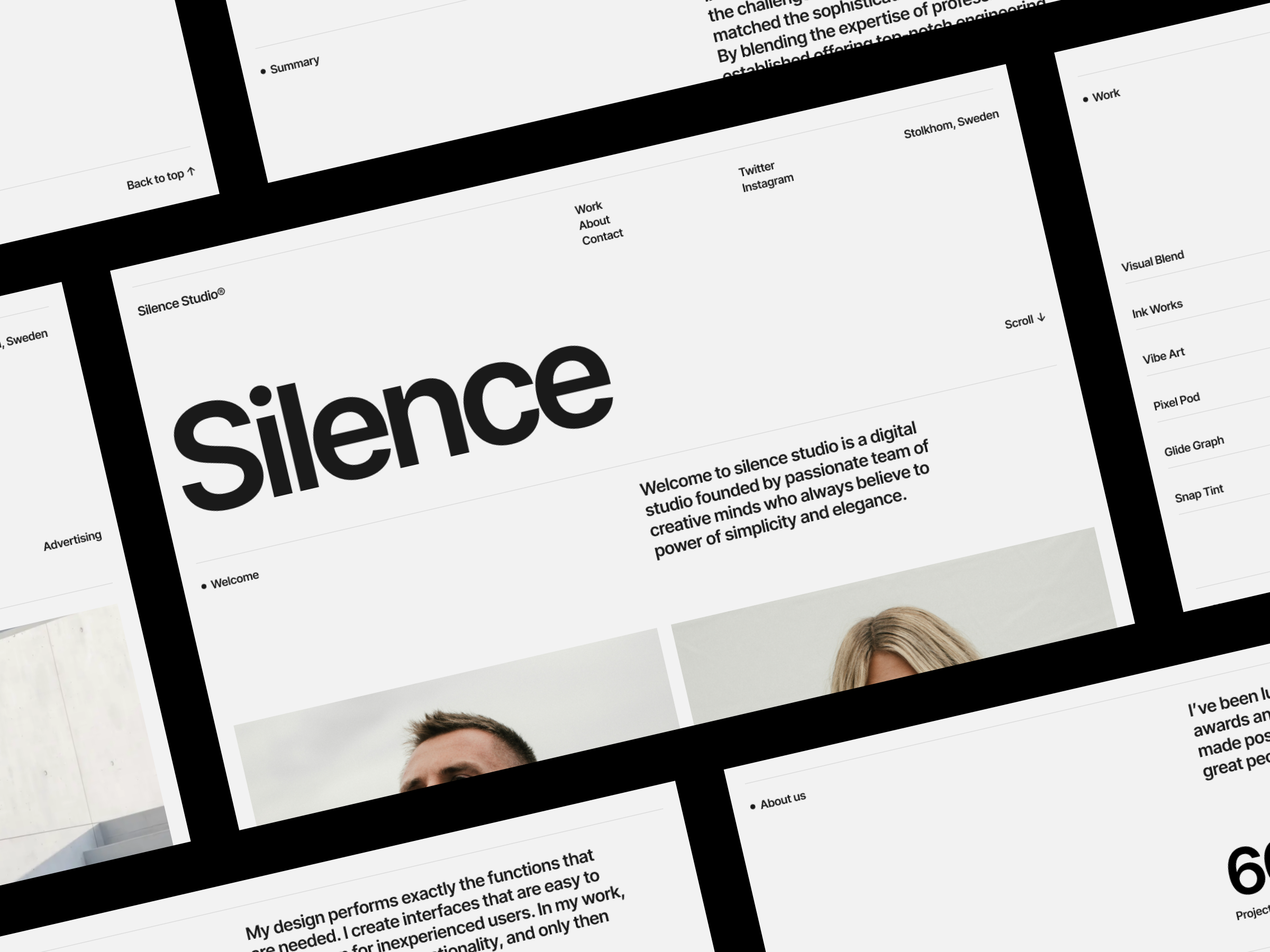 Silence — Framer Portfolio Template