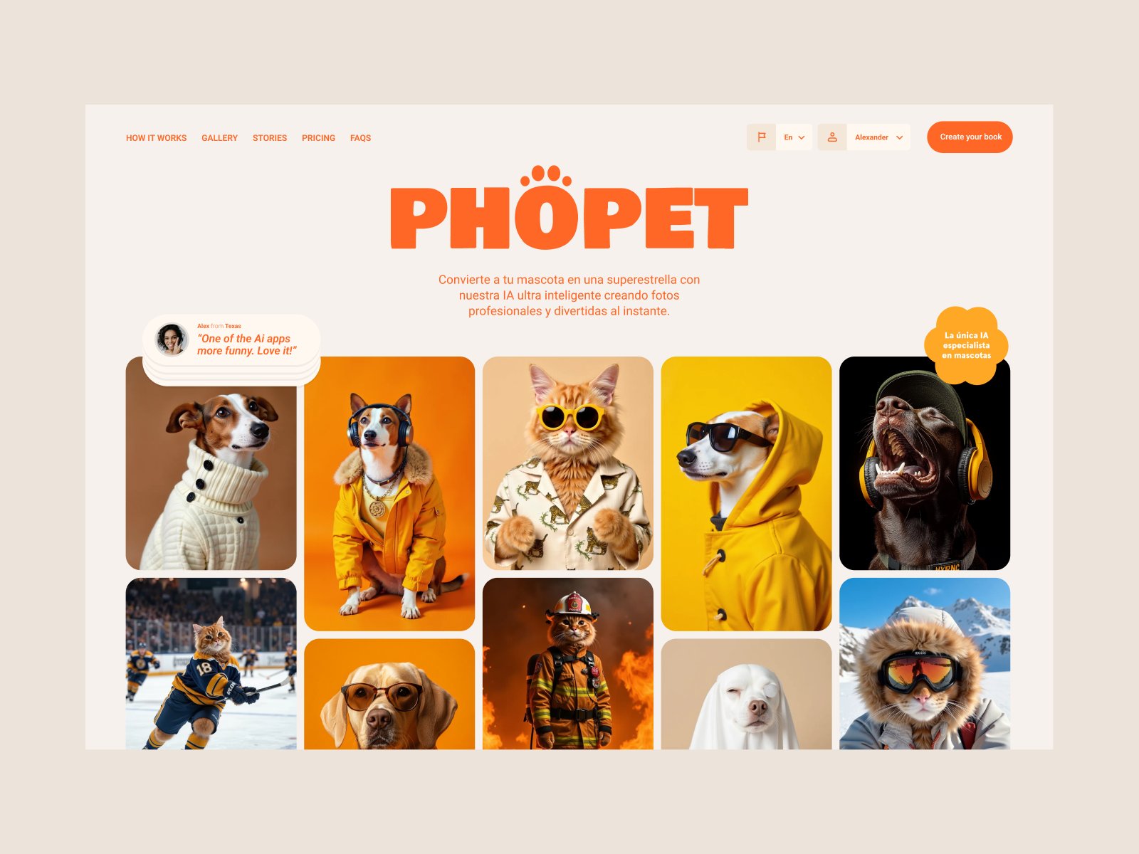 Phopet | AI studio portraits of your pet’s photos!