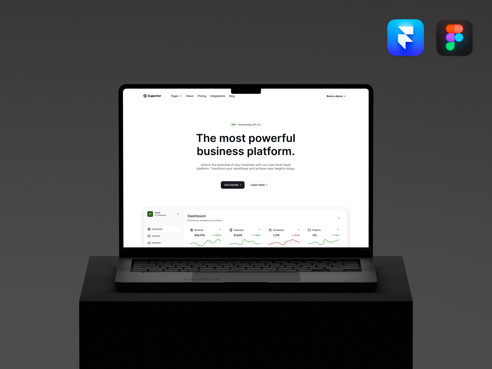 Superior — Startup & SaaS Template