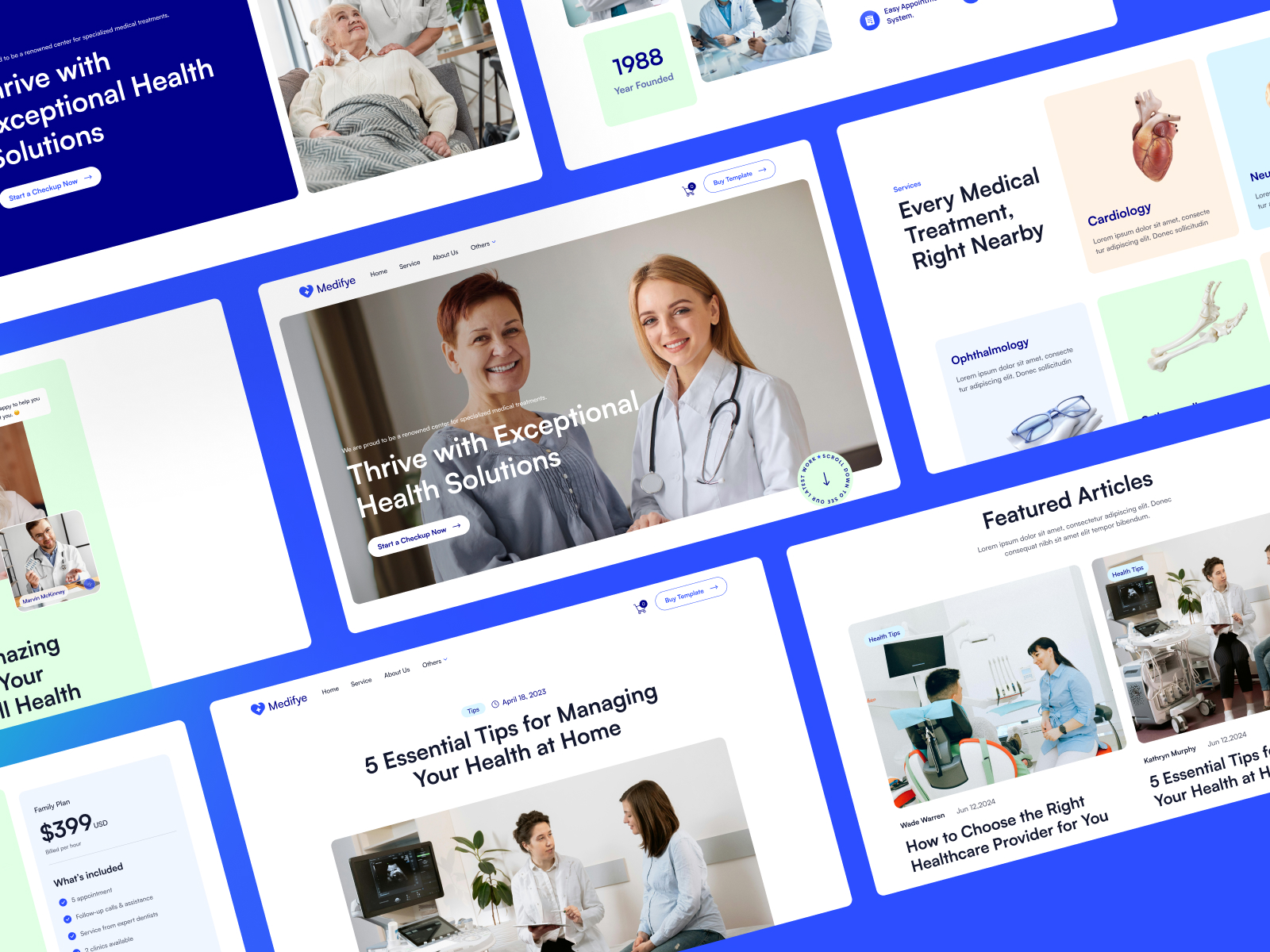 Medifye - Medical Website Template