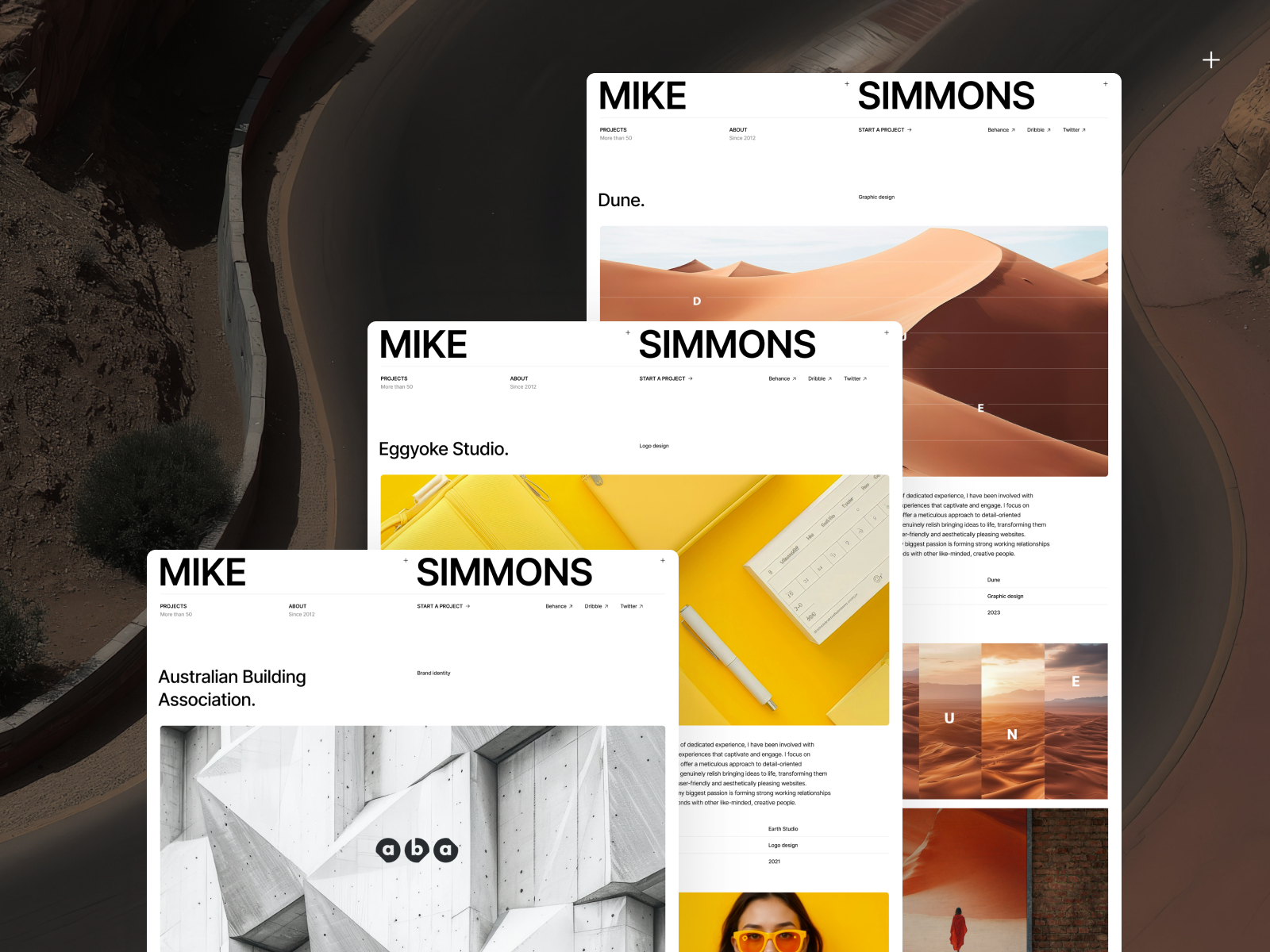 Mike — Minimalistic Design Portfolio Template