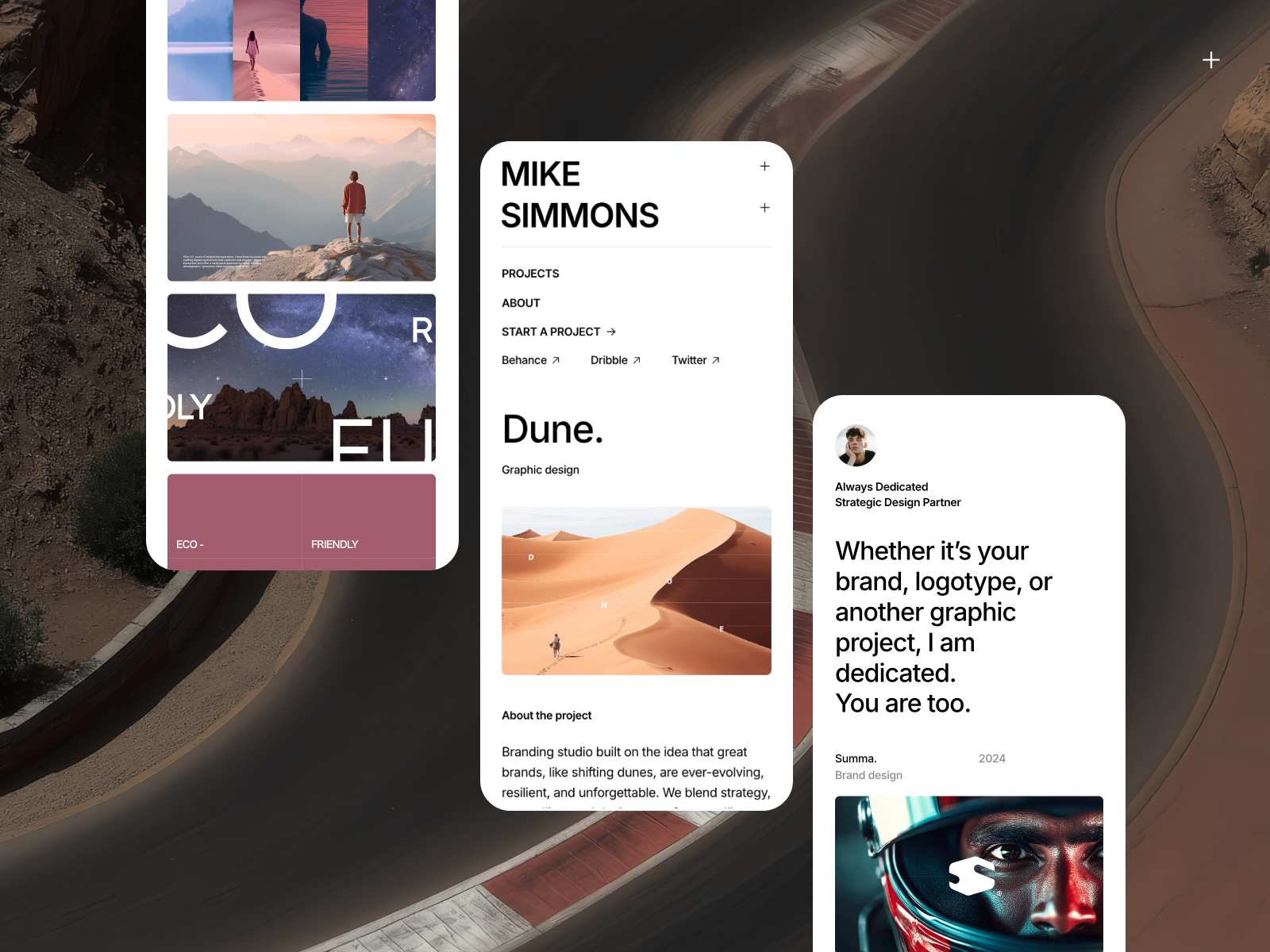 Mike — Minimalistic Design Portfolio Template