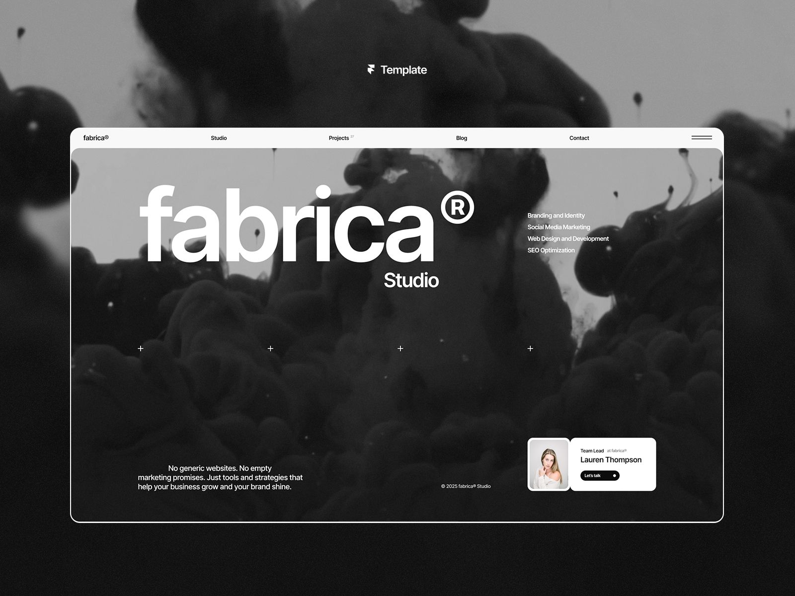 FABRICA© — A Refined Studio Website Template