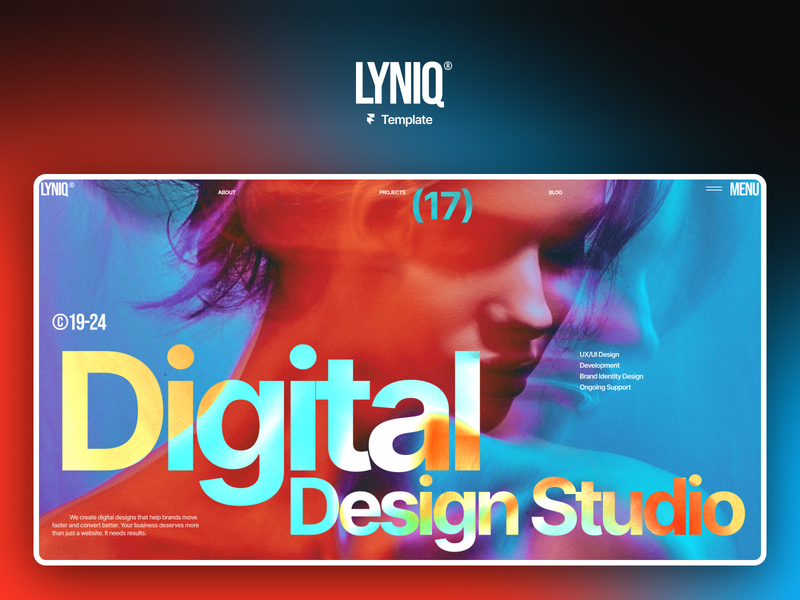 LYNIQ© — Design Agency Website Template