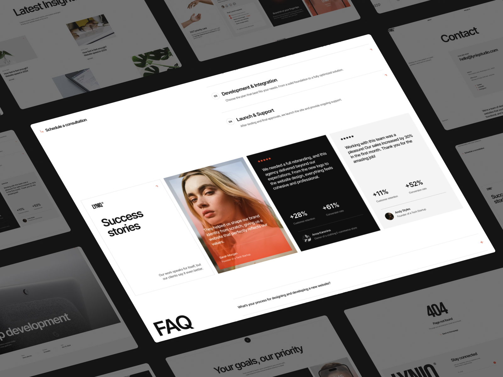 LYNIQ© — Design Agency Website Template