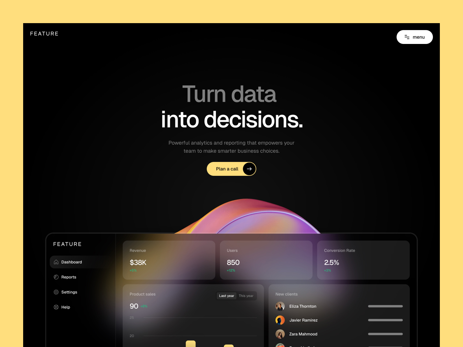 Feature — SaaS Framer Template