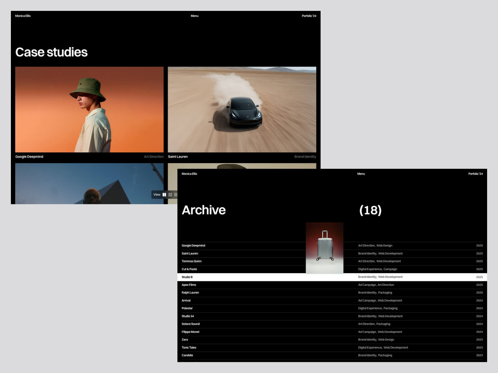 Monica Ellis — Framer Portfolio Template