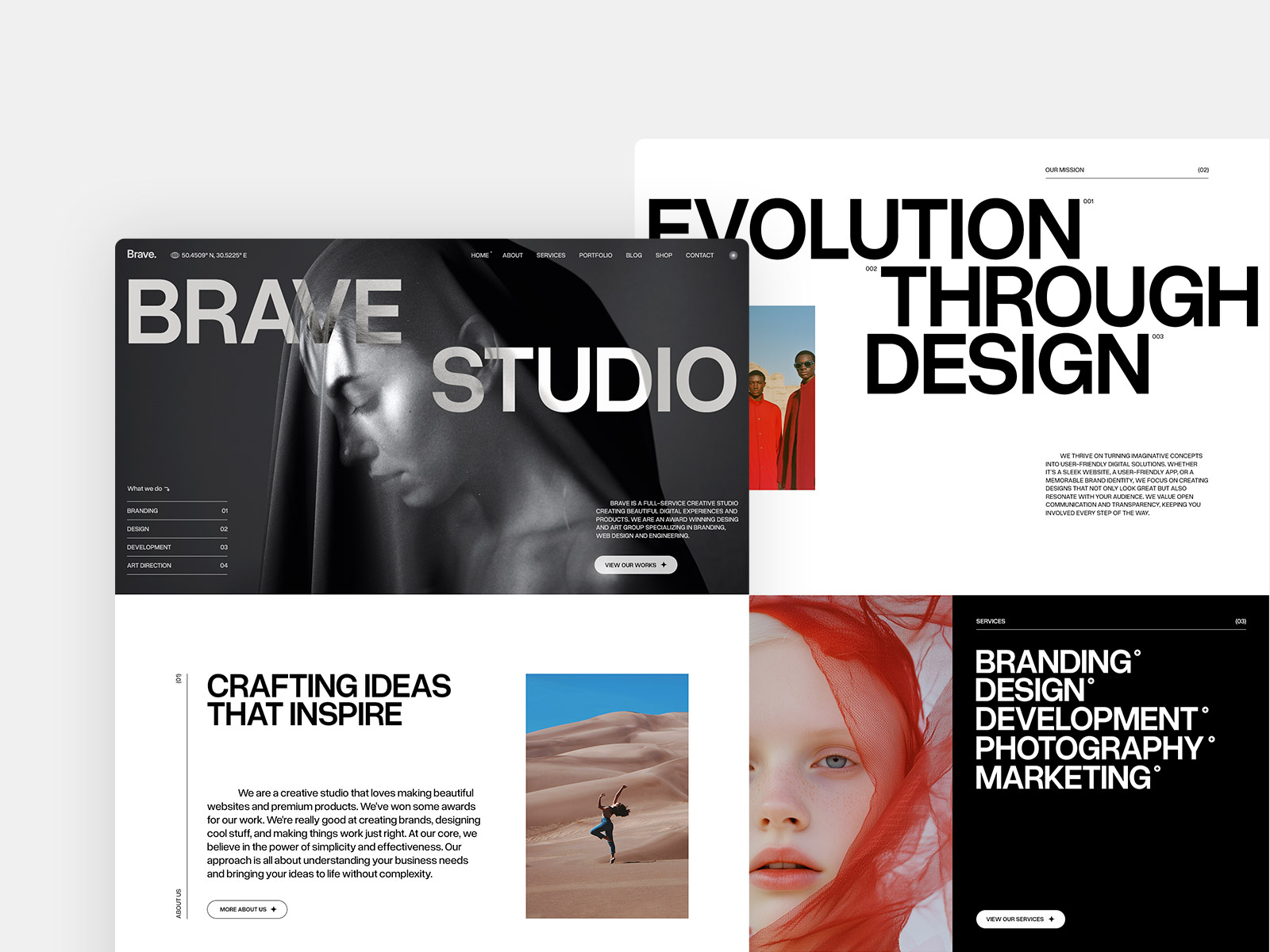 Brave Studio - Agency Portfolio Webflow Template