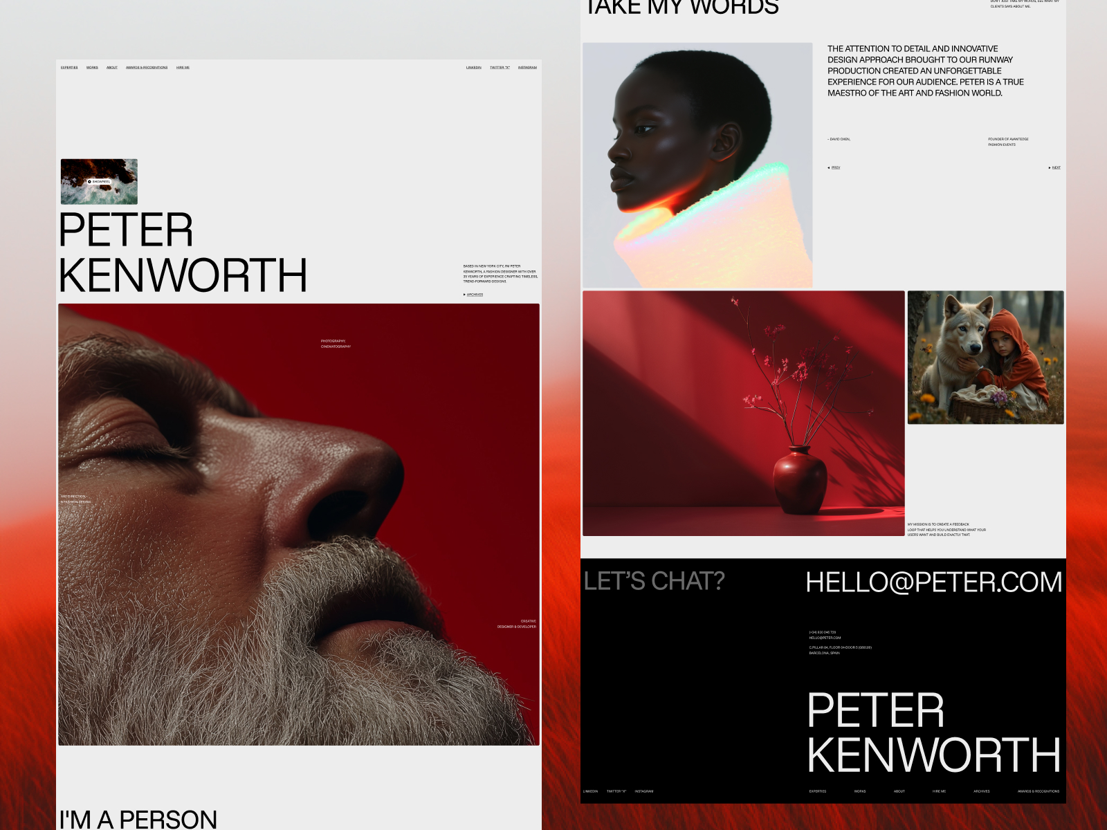 Peter's Creative Portfolio NextJS Template