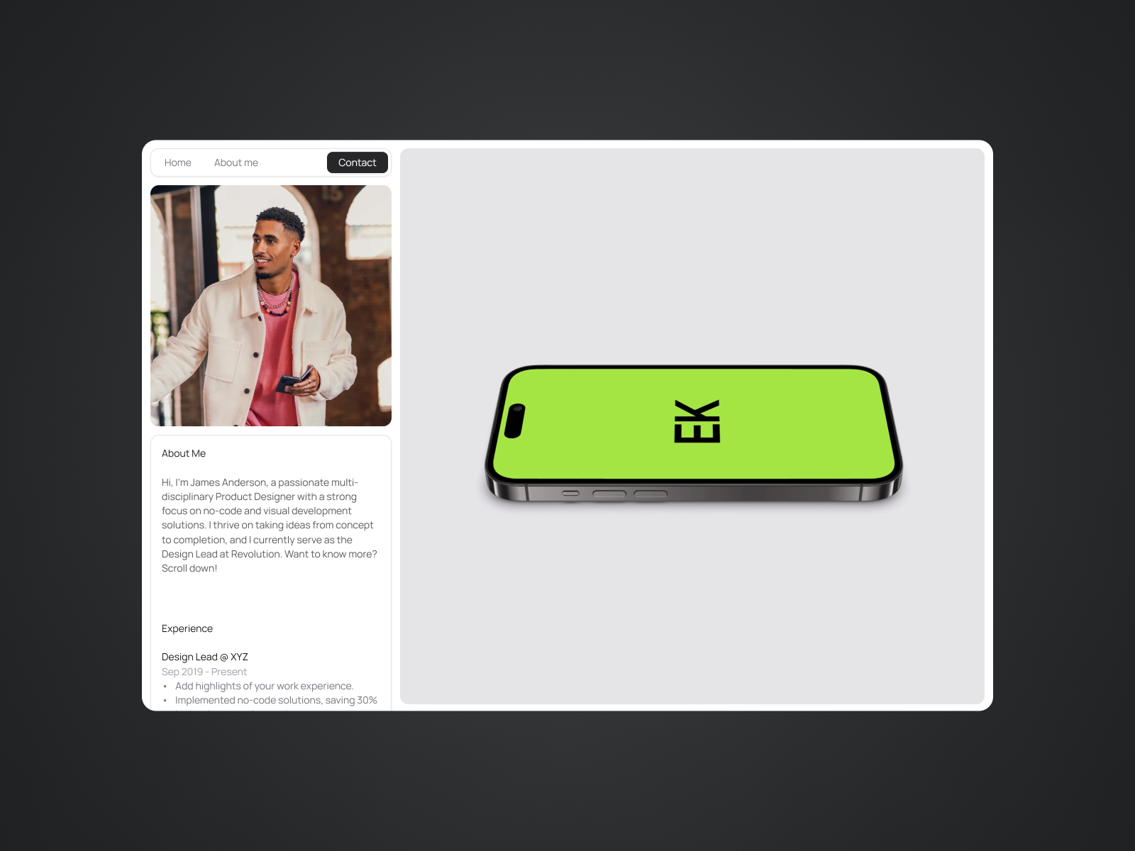Imagen - FREE Portfolio Framer Template