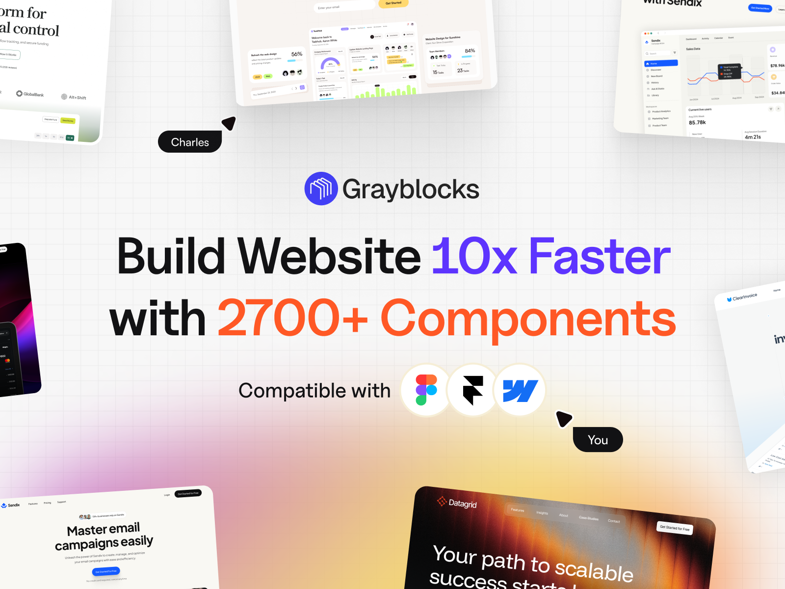 Grayblocks - Component for Figma, Framer & Webflow