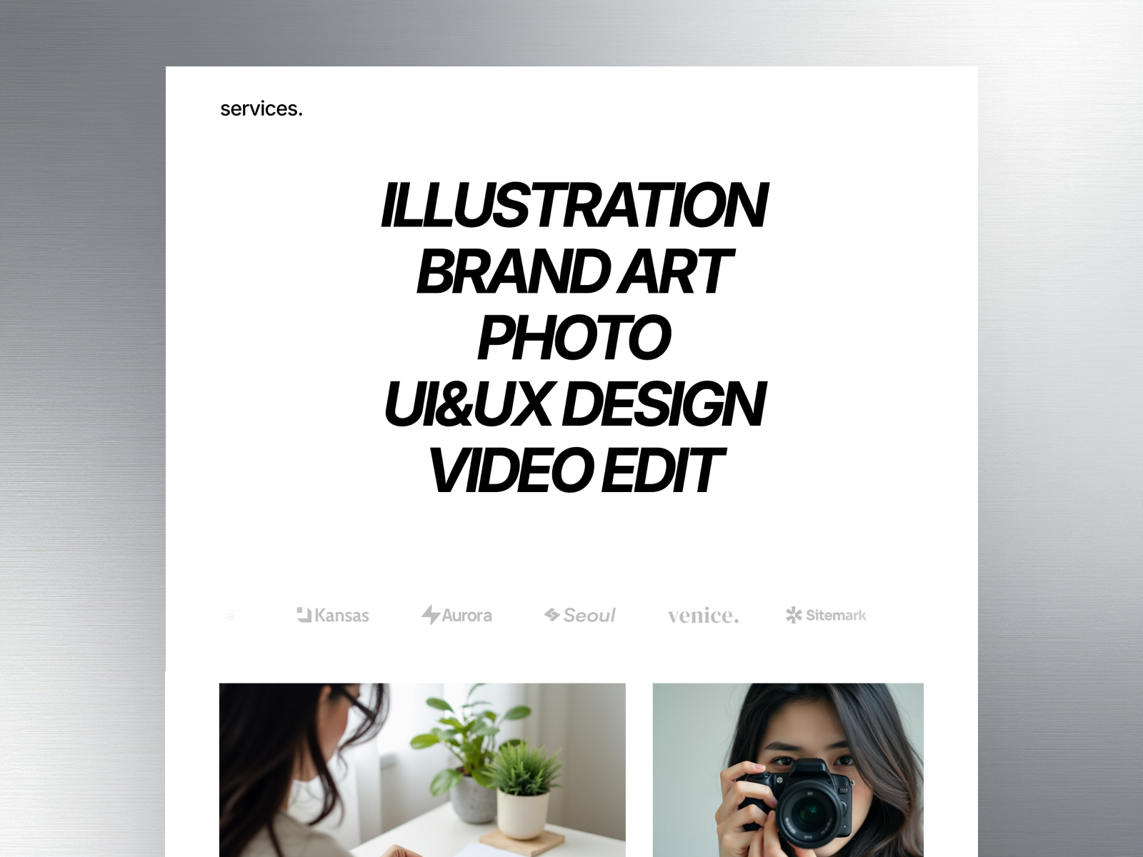 YUYA – Free Minimal Portfolio Template for Framer