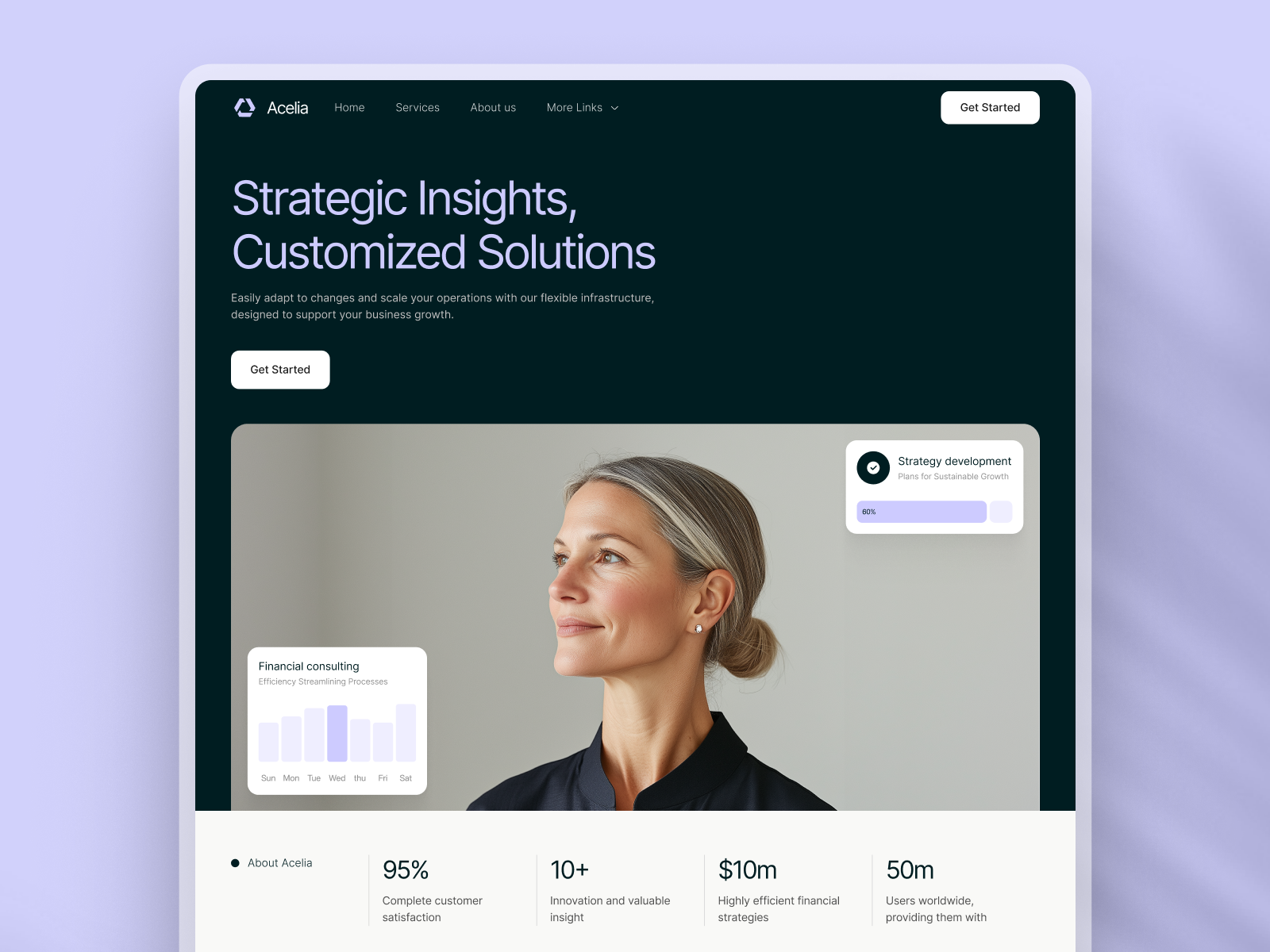 Acelia - Consulting Webflow Template (FREE FIGMA)
