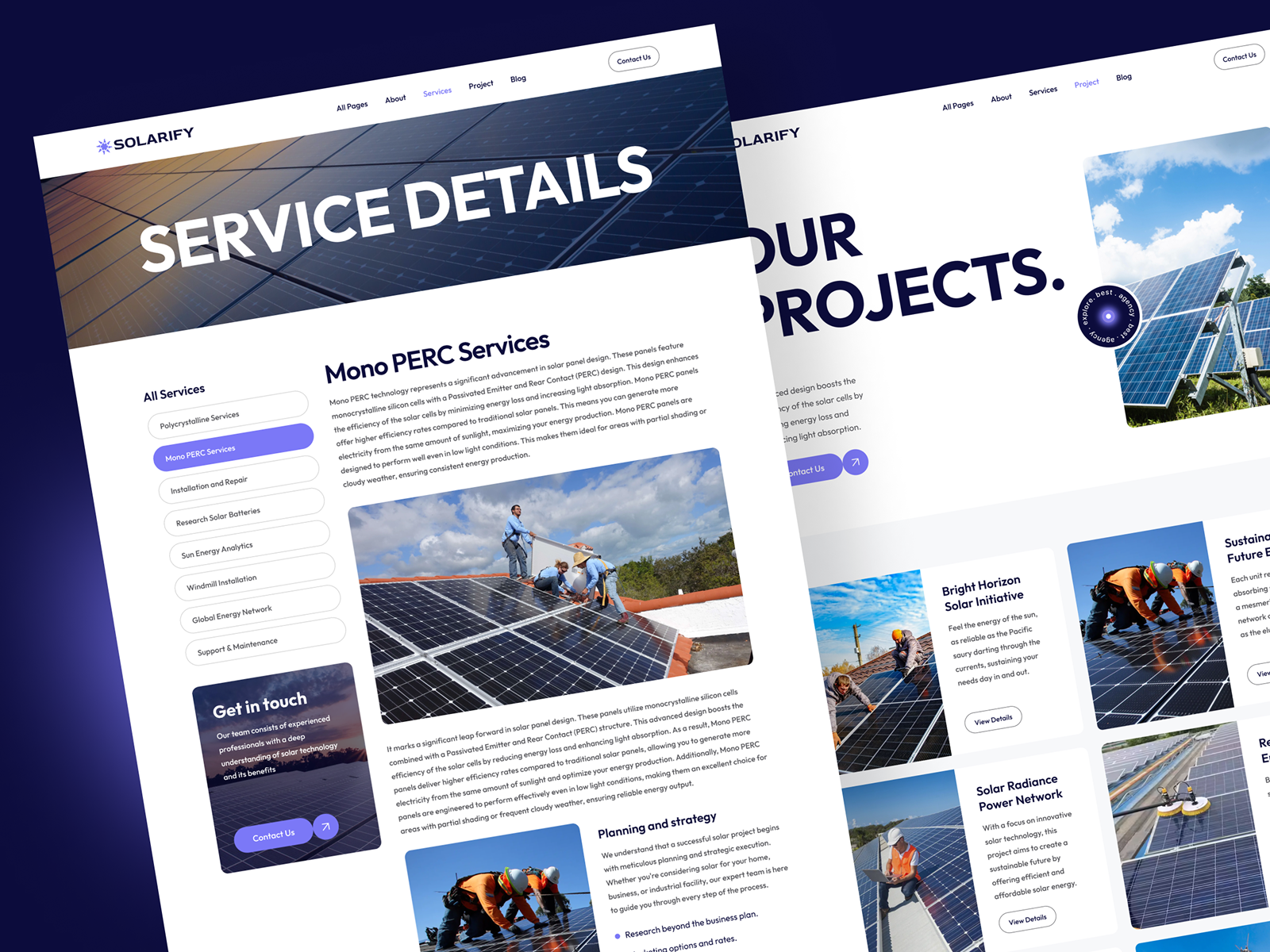 Solarify - Solar & Energy Free Framer Template