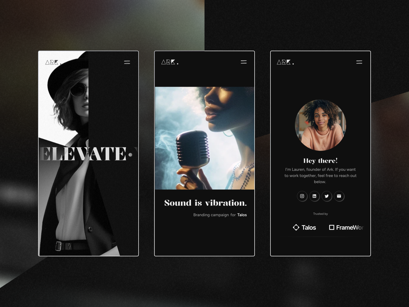 ARK. Agency Website Template